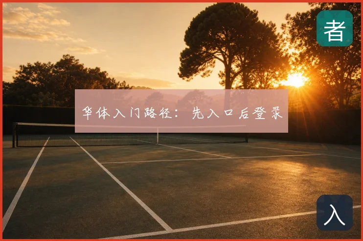 华体入门路径：先入口后登录